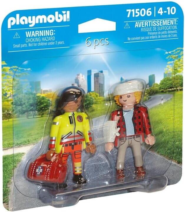 משחק פליימוביל צמד: מחלץ עם אדם פצוע לגילאי 4+