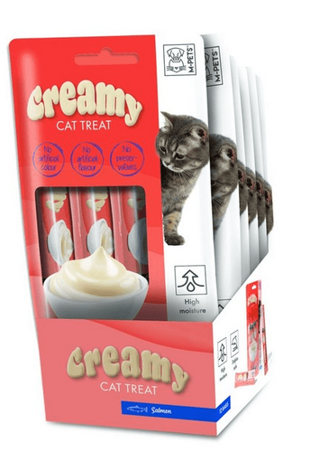 M-PETS Creamy-– אמפט שלוק קרמי לחתולים סלמון 60 גרם