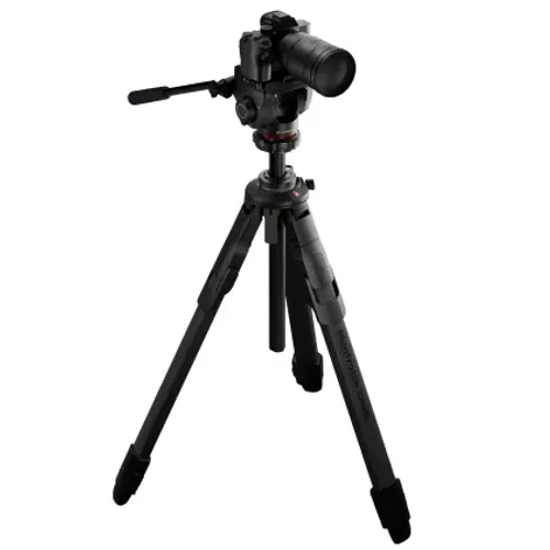 קיט חצובת סיבי פחמן וראש וידאו פתיחה מהירה Manfrotto One + 500X