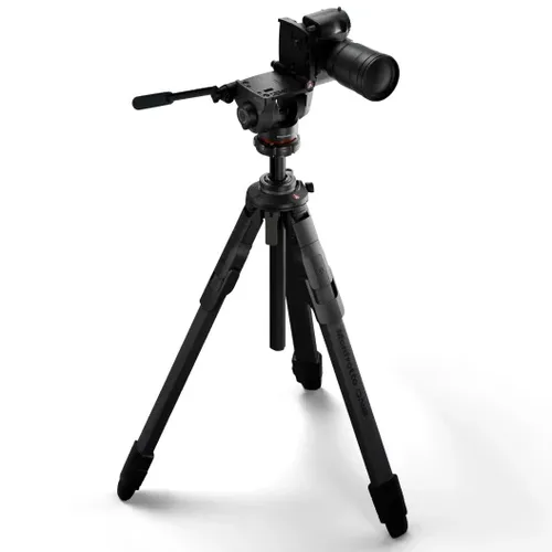 קיט חצובת סיבי פחמן וראש וידאו פתיחה מהירה Manfrotto One + 500X