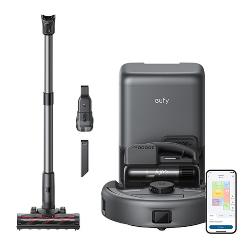 שואב אבק רובוטי משולב בשואב ידני ANKER דגם eufy Robot Vacuum 3-in-1 E20