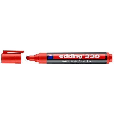 טוש פרמננט 330 טיפ קטום 1-5 מ"מ EDDING אדום