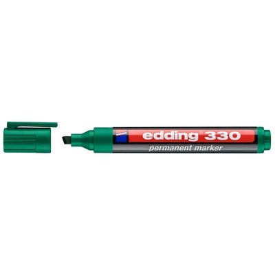 טוש פרמננט 330 טיפ קטום 1-5 מ"מ EDDING ירוק