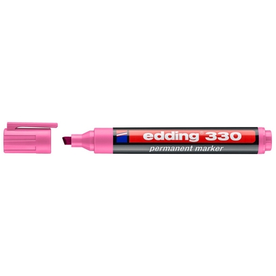 טוש פרמננט 330 טיפ קטום 1-5 מ"מ EDDING ורוד