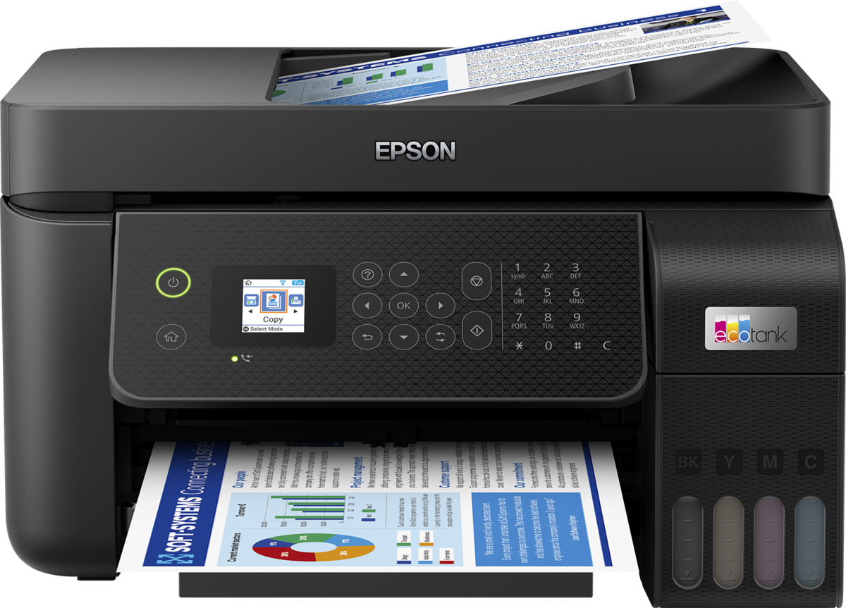 מדפסת הזרקת דיו Epson EcoTank L5290