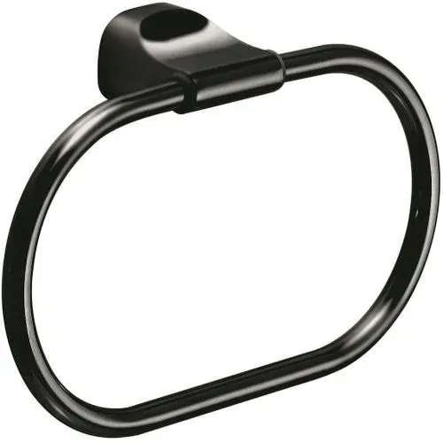 מתלה אליפסה למגבת דגם STELVIO שחור