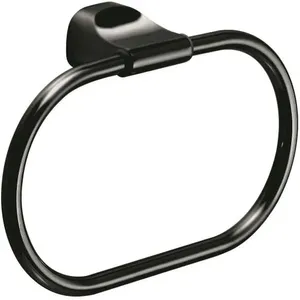 מתלה אליפסה למגבת דגם STELVIO שחור