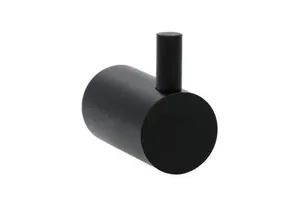 מתלה מגבת בודד עגול שחור 1006