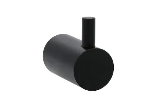 מתלה מגבת בודד עגול שחור 1006