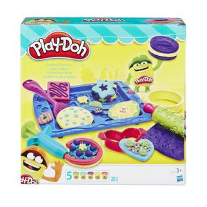 ערכה ליצירה בבצק עם שלל אביזרים ו 5 מיכלי בצק צבעוני - יוצרים עוגיות