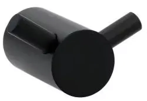 מתלה מגבת כפול עגול שחור 1306