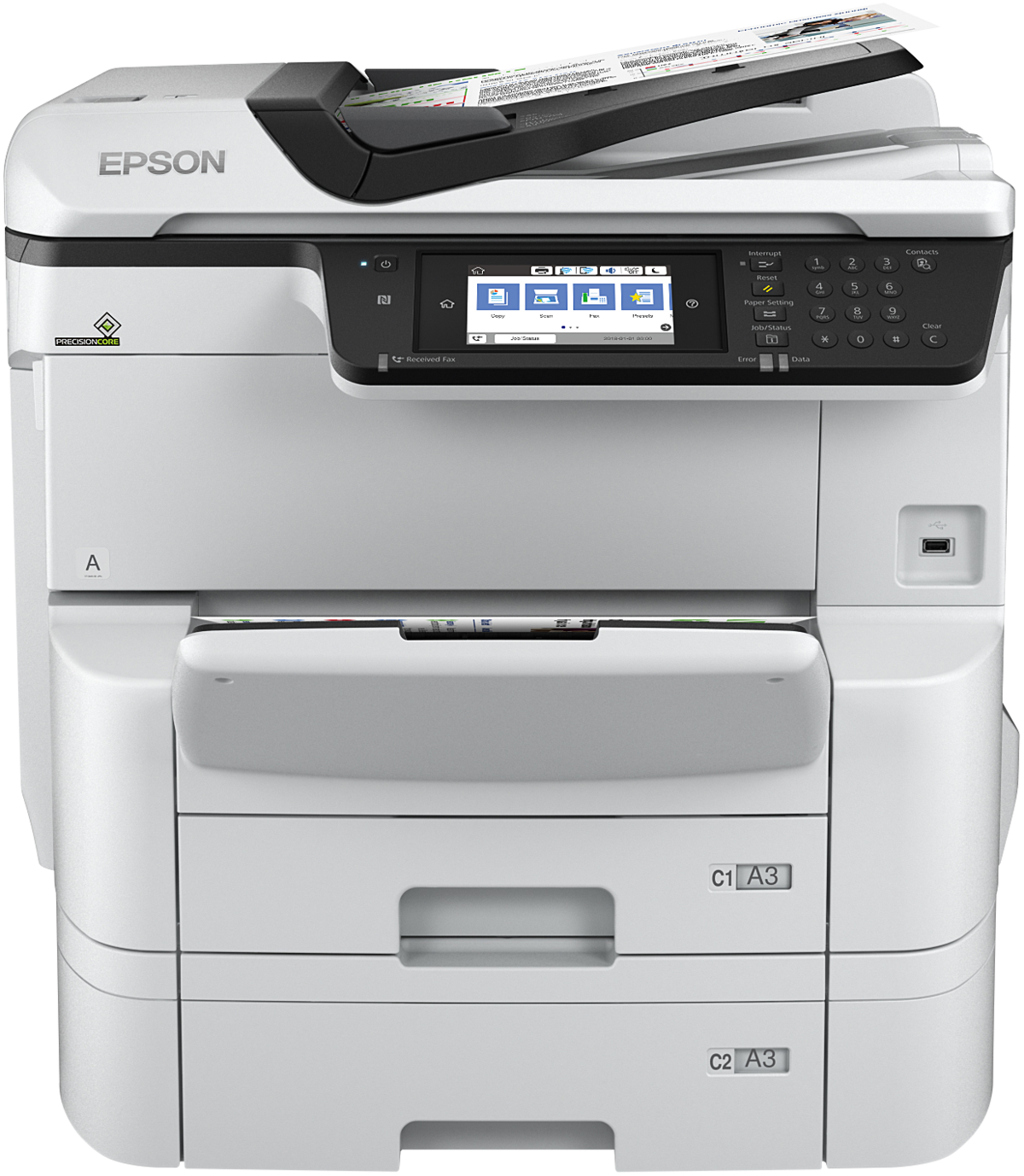 מדפסת משולבת WorkForce Pro WF-C8690DTWF