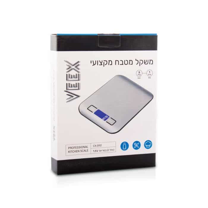משקל מטבח מקצועי 1 גרם עד 5 ק״ג