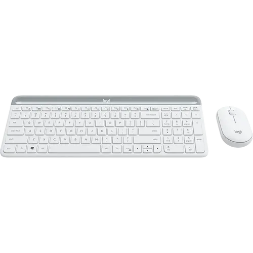 מקלדת דקה ועכבר מבית LOGITECH דגם MK470 בצבע לבן