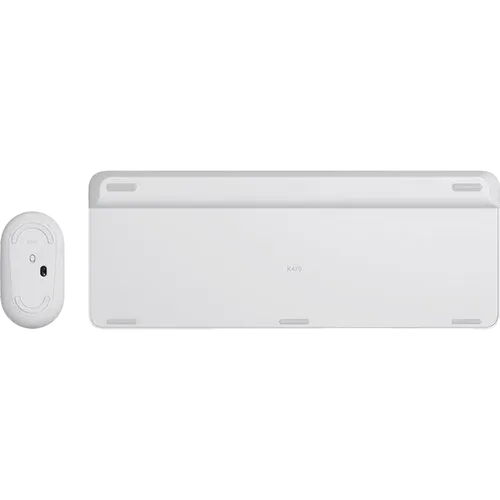 מקלדת דקה ועכבר מבית LOGITECH דגם MK470 בצבע לבן