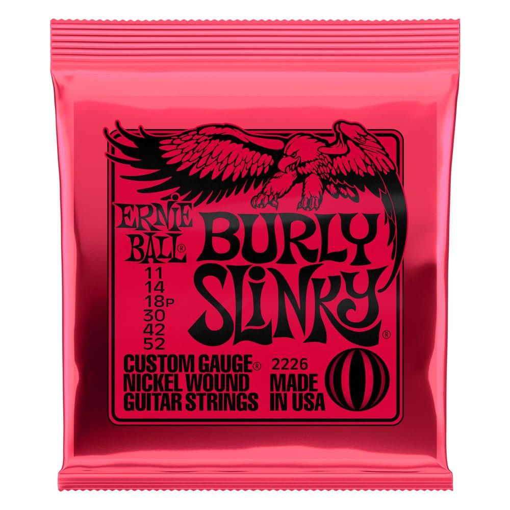 סט מיתרים לגיטרה חשמלית Ernie Ball 2226 Burly Slinky Nickel Wound 11-52