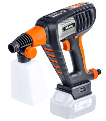 אקדח שטיפה בלחץ נטען  23 בר (330PSI) 18V - סוללה 2Ah + מטען - HUNTER