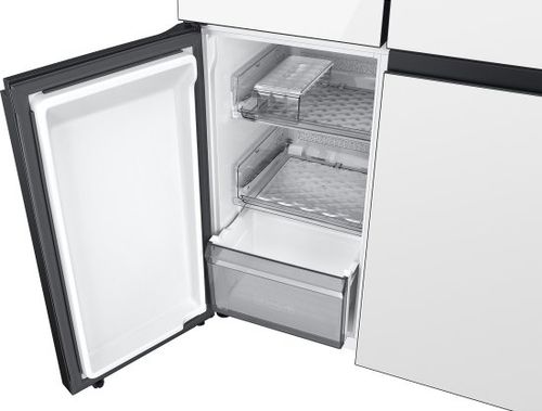 מקרר 4 דלתות 648 ליטר Samsung BeSpoke RM70F63REW Kitchen Fit - צבע לבן