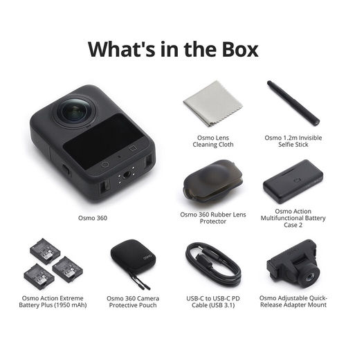 מצלמה DJI Osmo 360 Adventure Combo - יבואן רשמי