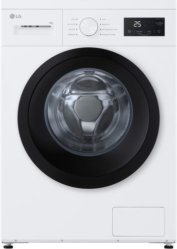  מכונת כביסה 8 ק''ג LG F84N15WHS עם אדים ומנוע Direct Drive
