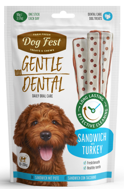 dog fest חטיף דנטלי סנדוויץ הודו