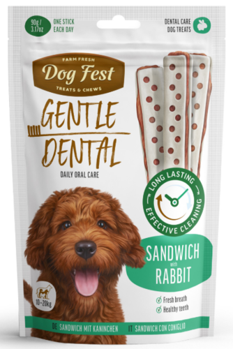 dog fest חטיף דנטלי סנדוויץ ארנב