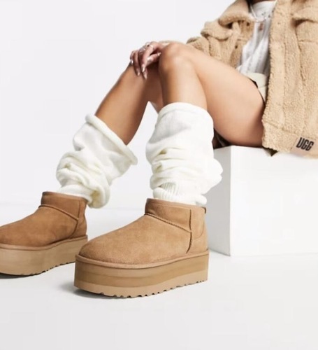 מגף UGG מיני פלטפורמה חום מידות 36-41 לנשים