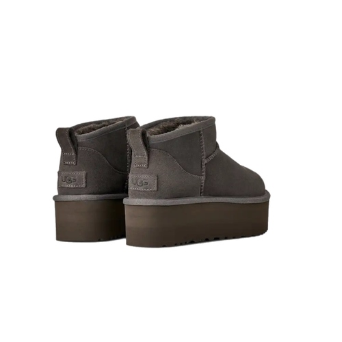 מגף UGG מיני פלטפורמה אפור מידות 36-40 לנשים