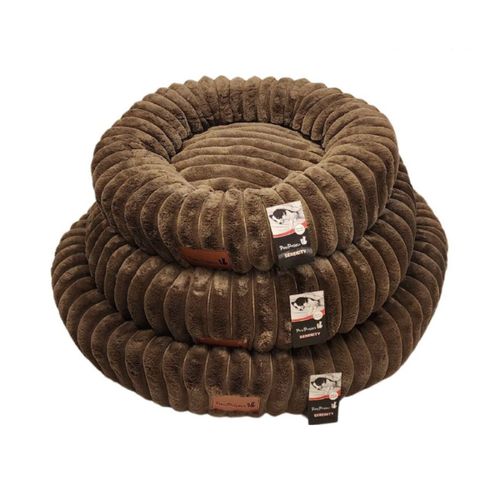 מיטה לכלב וחתול עגולה SERINITY - חום כהה - מגוון מידות