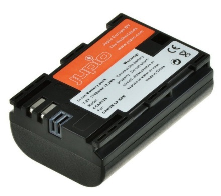 סוללה תואמת לקנון JUPIO LP-E6 ULTRA 2000 mAh-שלוש שנים