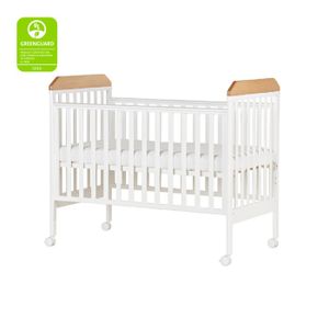 מיטת תינוק גאיה לבנה + אלון אדום SEGAL רהיטי סגל