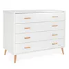 שידת אחסנה אליסון לבן/עץ - Alison™ Dresser White/Wood 120 cm
