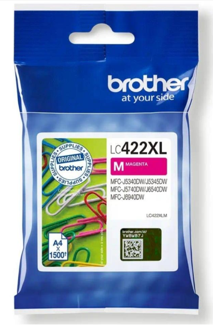 דיו מקורי אדום Brother LC422XLM (MFC-J6540 / 6940 / 5340 ) 1.5K