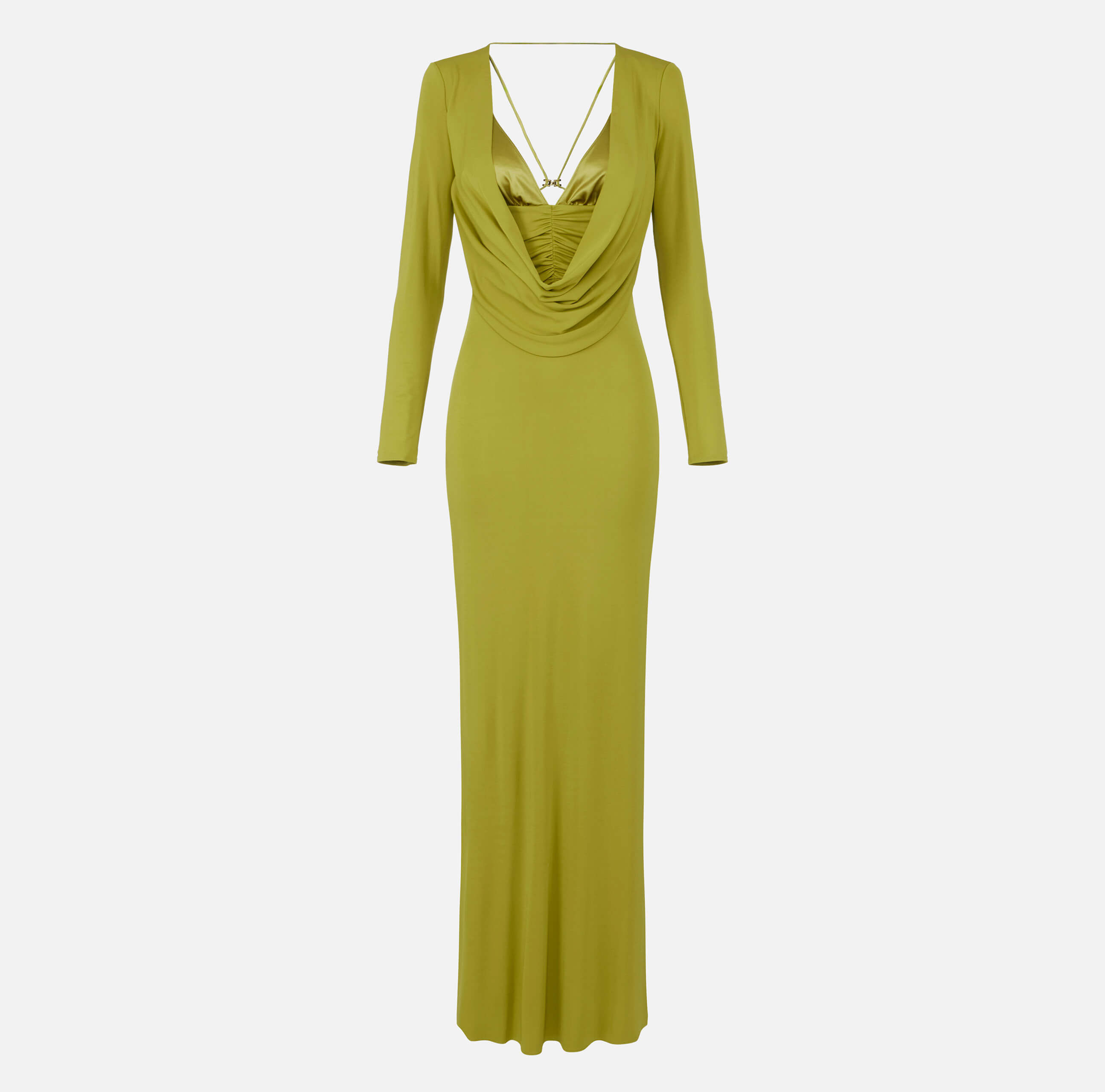 Red Carpet dress in flowing crêpe jersey