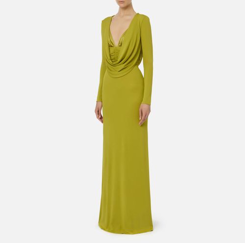 Red Carpet dress in flowing crêpe jersey