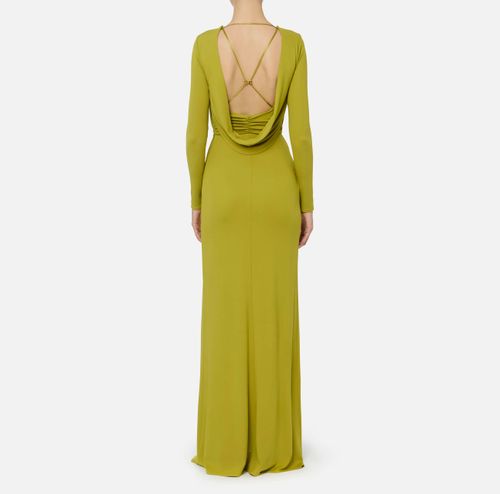 Red Carpet dress in flowing crêpe jersey