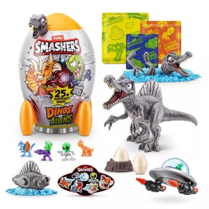 ביצת הפתעות SMASHERS דינוזאורים נגד חייזרים עם יותר מ 20 הפתעות