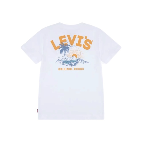 חולצה LEVIS מידות 4-16 לילדים בגוון לבן עם הדפס פרחוני