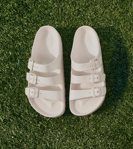 כפכף BIRKENSTOCK FLORIDA לבן מידות 36-41 לנשים בגוון לבן