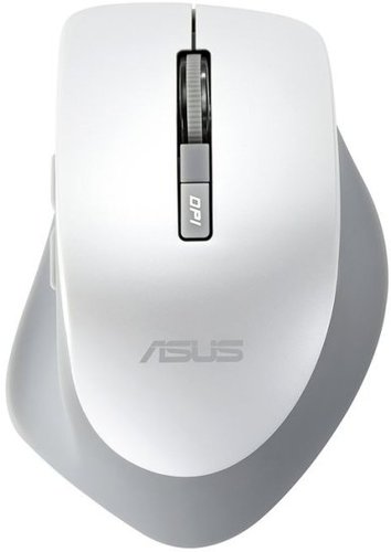 עכבר אלחוטי Asus WT425 בצבע פנינה לבנה על רקע בהיר