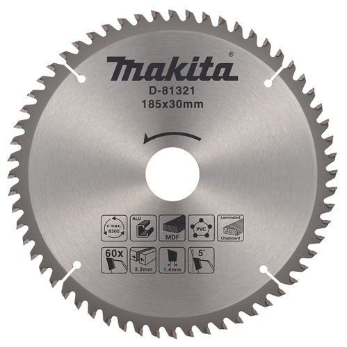 להב TCT למסור 185X60 סיבית/אלומיניום D-81321 MAKITA