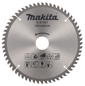 להב TCT למסור 185X60 סיבית/אלומיניום D-81321 MAKITA