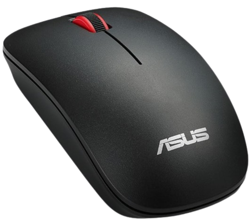עכבר אלחוטי Asus WT300 2.4GHz עם 6 כפתורים ו-DPI של 1000.