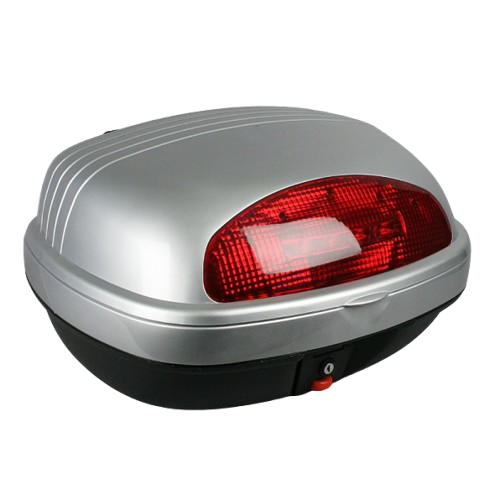 ארגז + פלטת חיבור לאופנוע / קטנוע כסוף -  ADLO 48L