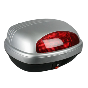 ארגז + פלטת חיבור לאופנוע / קטנוע כסוף -  ADLO 48L