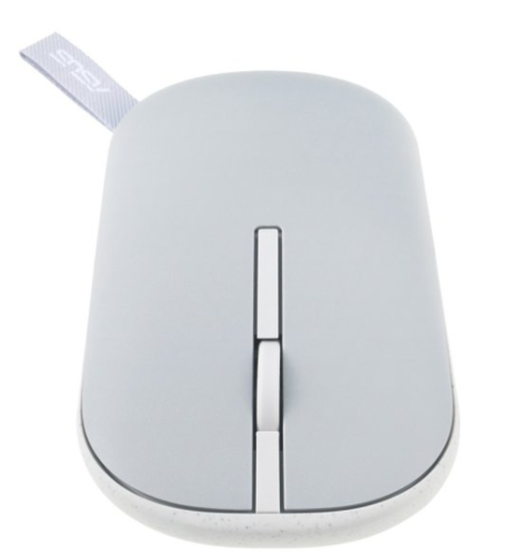 עכבר אלחוטי Asus Marshmallow MD100 Silent בצבע אפור - חיבור Bluetooth 5.0