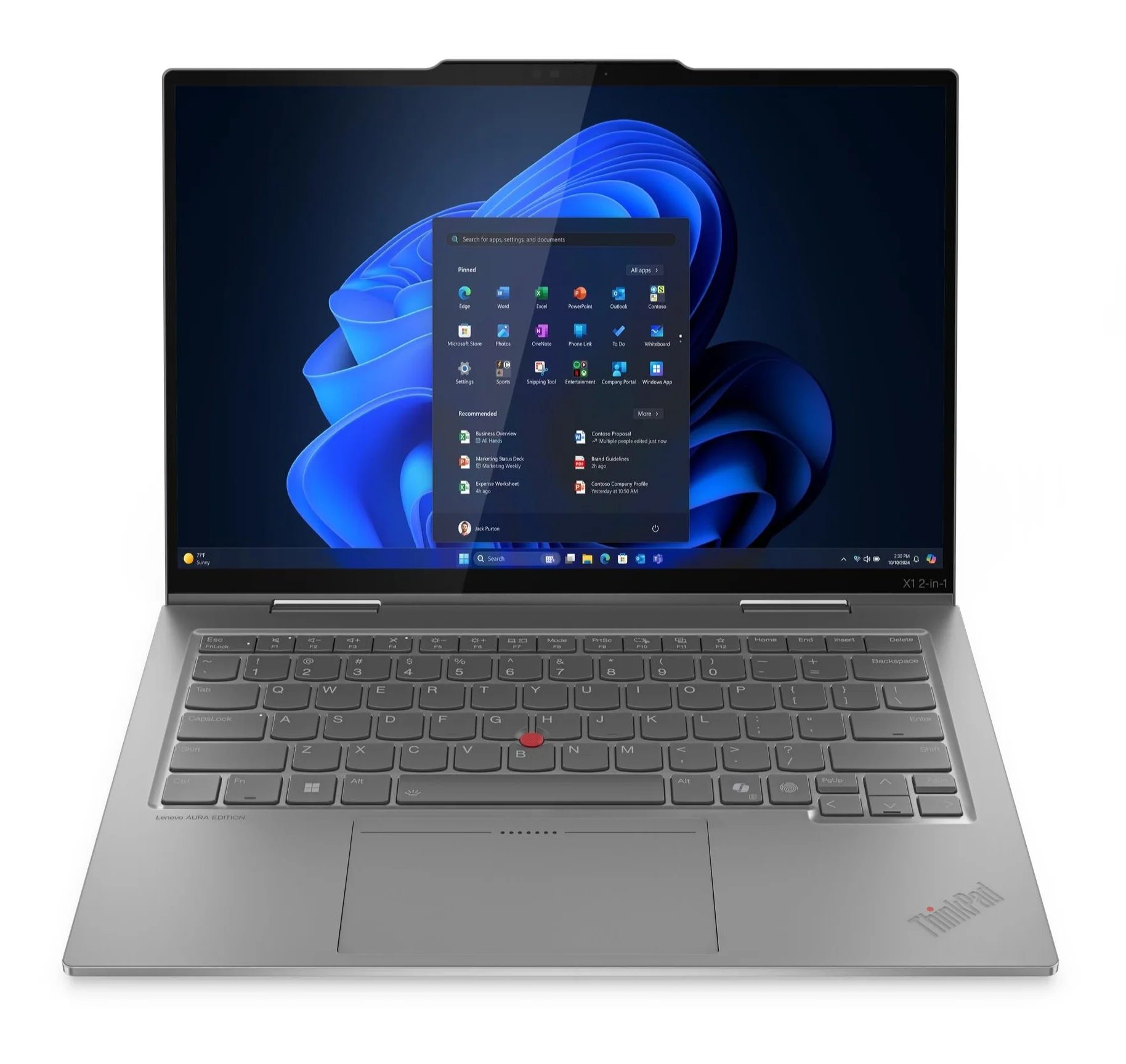 מחשב נייד LENOVO X1 2in1 G10 Touch Ultra 7 255U | 32GB | 1TB | W11P |