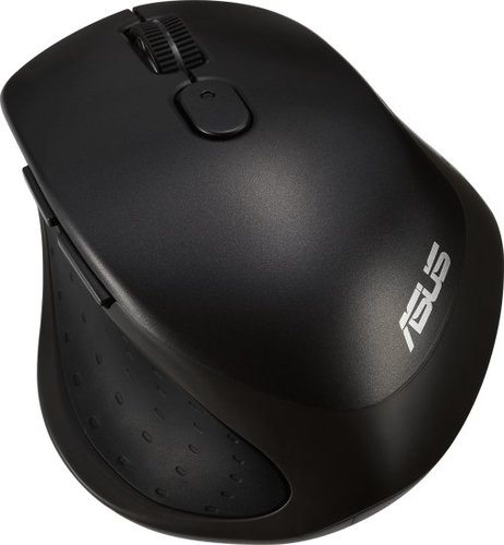 Asus MW203, עכבר אלחוטי שקט בשחור עם חיבור Bluetooth ו-2.4GHz