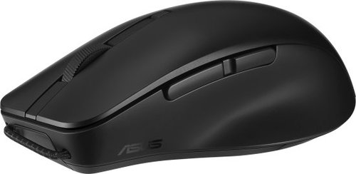 עכבר אלחוטי Asus עם חיבור Bluetooth ו-2.4GHz, צבע שחור