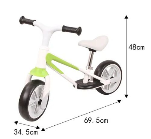 אופני איזון Mini Balance Bike JY-X14 עם צמיגי EVA ללא תקרים ומצבי גובה במושב - מנטה